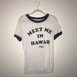 “Meet Me in Hawaii” Ringer Tee
